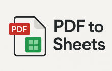 An image of the Convert PDF to CSV & Sheets™. PDF to Excel & XLS Addon for Google Sheets
