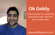An image of the Ok Goldy Addon for Google Sheets