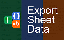 An image of the Export Sheet Data Addon for Google Sheets