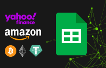 An image of the SCRABY scrape Yahoo Finance, Amazon, Crypto, Stock Addon for Google Sheets