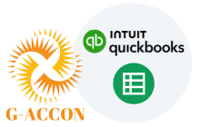 An image of the G-Accon for QuickBooks Addon for Google Sheets