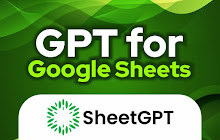 An image of the SheetGPT Addon for Google Sheets