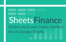 An image of the SheetsFinance | Stock Market Analysis Addon for Google Sheets