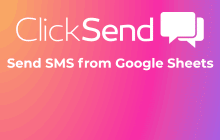 An image of the ClickSend SMS - Sheets Addon for Google Sheets