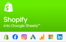 An image of the Shopify Reports by SyncWith Addon for Google Sheets