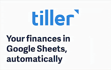 An image of the Tiller Money Feeds Addon for Google Sheets
