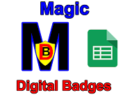 An image of the Magic Digital Badges Addon for Google Sheets