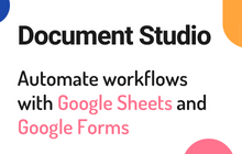 An image of the Document Studio Addon for Google Sheets