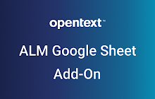 An image of the OpenText ALM Addon for Google Sheets