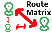 An image of the Route Matrix Addon for Google Sheets