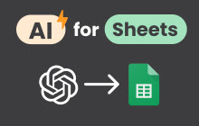 An image of the SheetGPT - AI and ChatGPT for Sheets™ Addon for Google Sheets