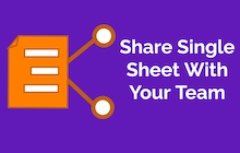 An image of the Share Single Sheet Addon for Google Sheets