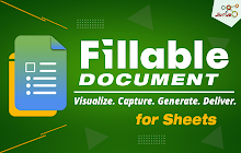 An image of the Fillable Document for Sheets Addon for Google Sheets