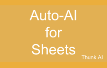 An image of the Thunk.AI Addon for Google Sheets