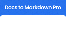 An image of the Docs™ to Markdown Pro Addon for Google Sheets