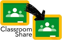 An image of the Classroom Share Addon for Google Sheets